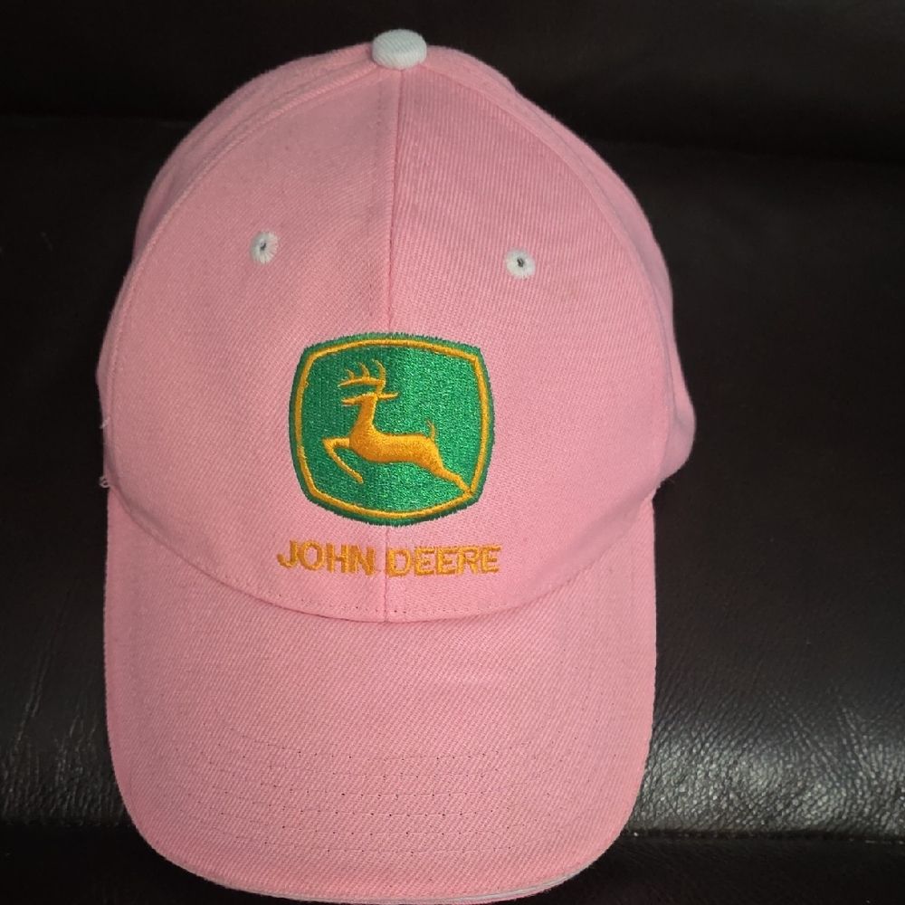John Deere Pink and Green Kids Hat